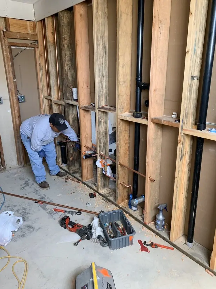 Commercial rough-in plumbing for Water Heater Replacement in Fond du Lac